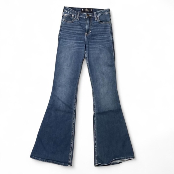 Hollister Denim - Hollister High rise Vintage flare jeans stretch mid wash vtg style 3R(24x30)